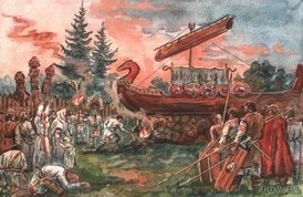 похороны викингов